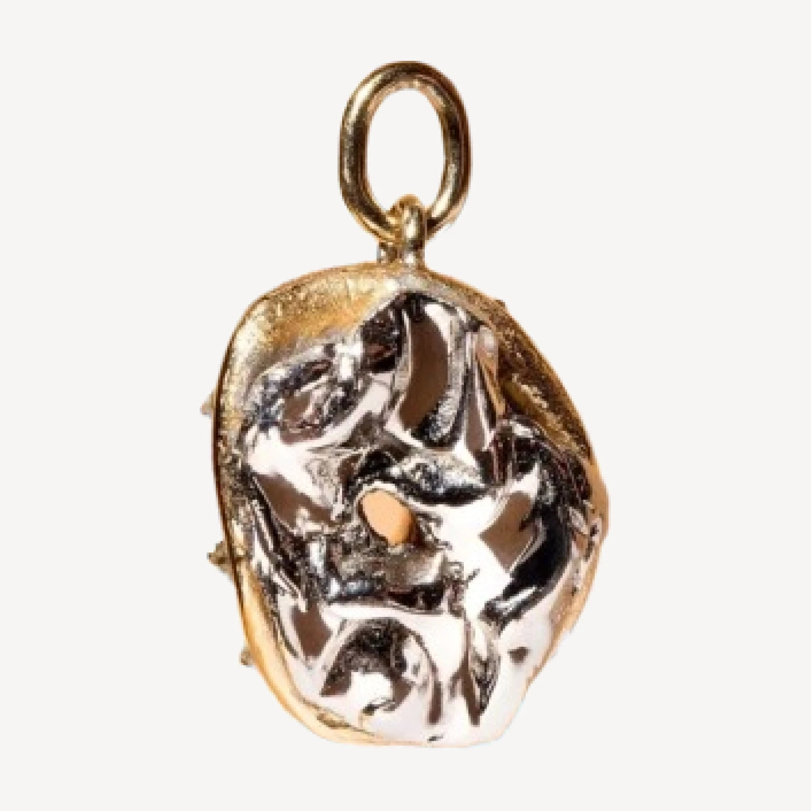 Salt Bagel Charm with Cream Cheese
