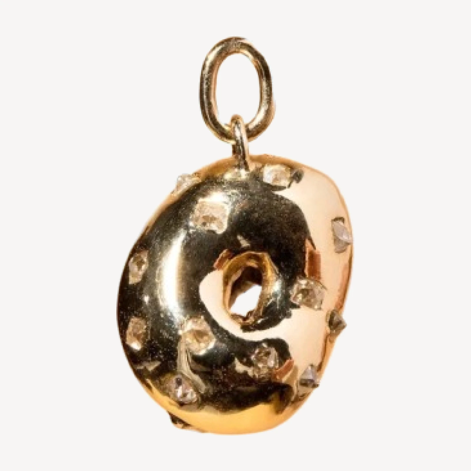 Salt Bagel Charm with Cream Cheese