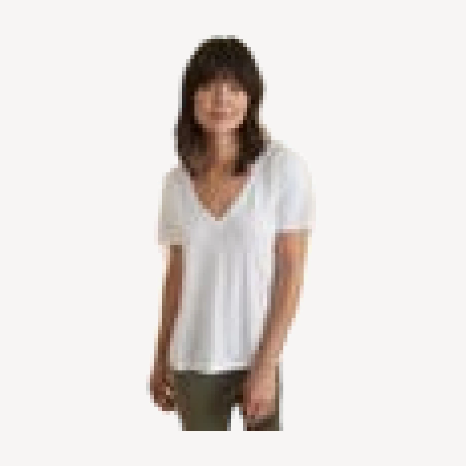 Boyfriend V-Neck in White