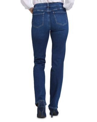 Nydj Petites Marilyn High Rise Straight Jeans in Jordan