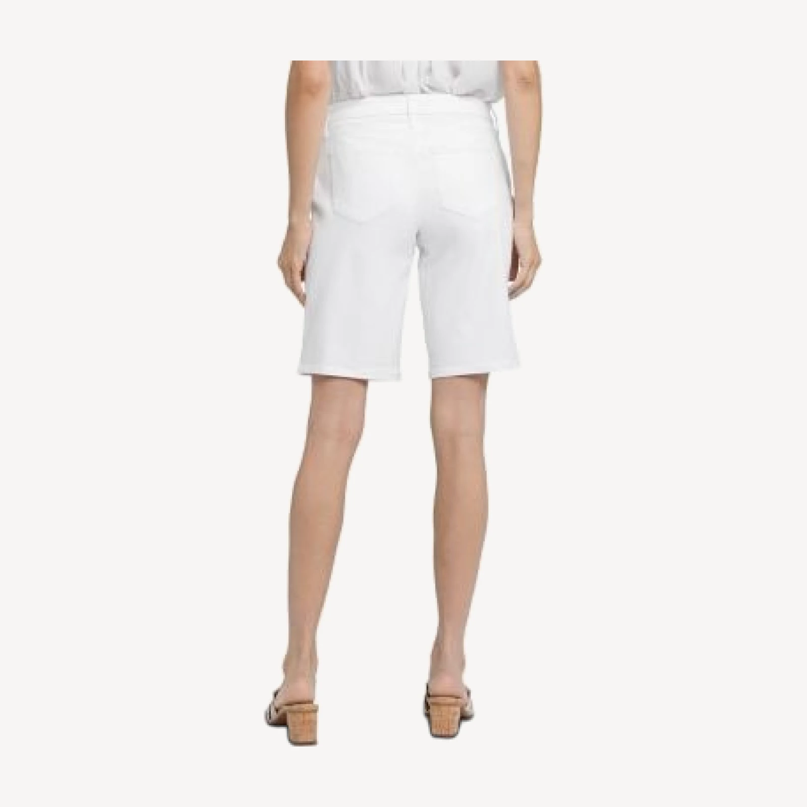 Nydj Lilly High Rise Jean Shorts in Optic White