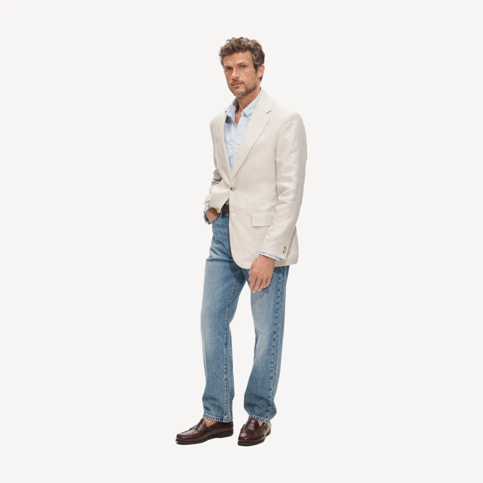 Sportcoat in linen twill