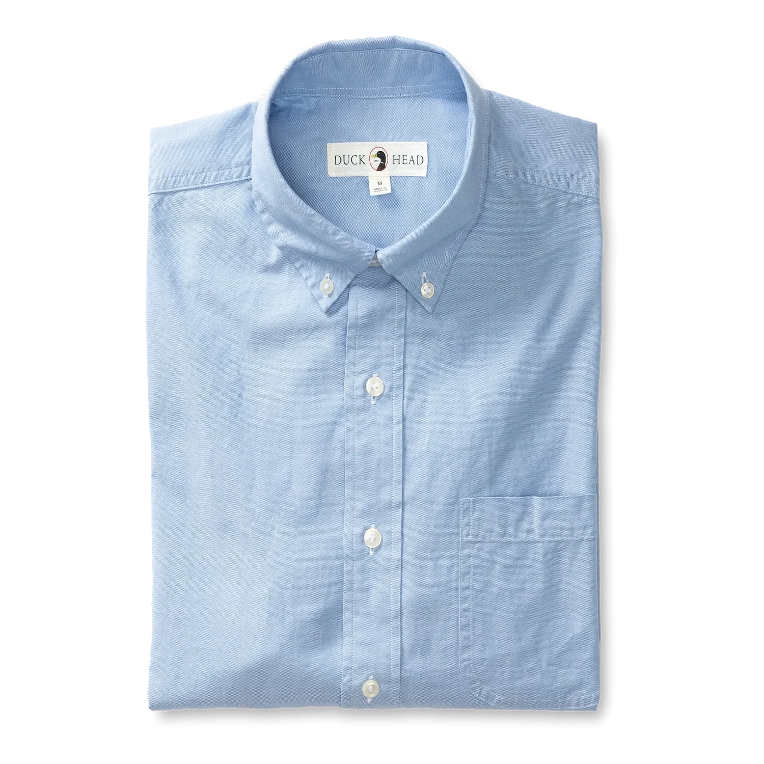 Cotton Oxford Sport Shirt - Morris Solid - Blue