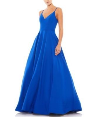 Mac Duggal Classic A-Line V-Neck Ballgown