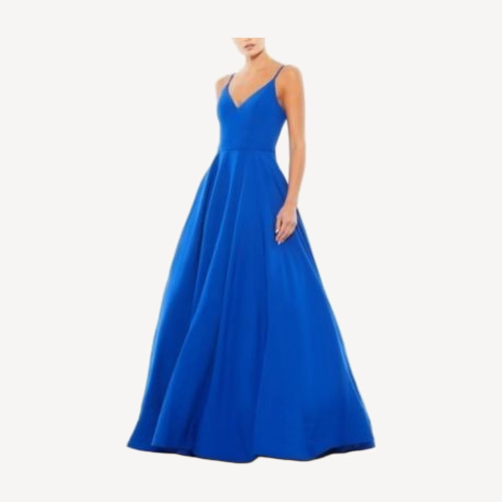 Mac Duggal Classic A-Line V-Neck Ballgown