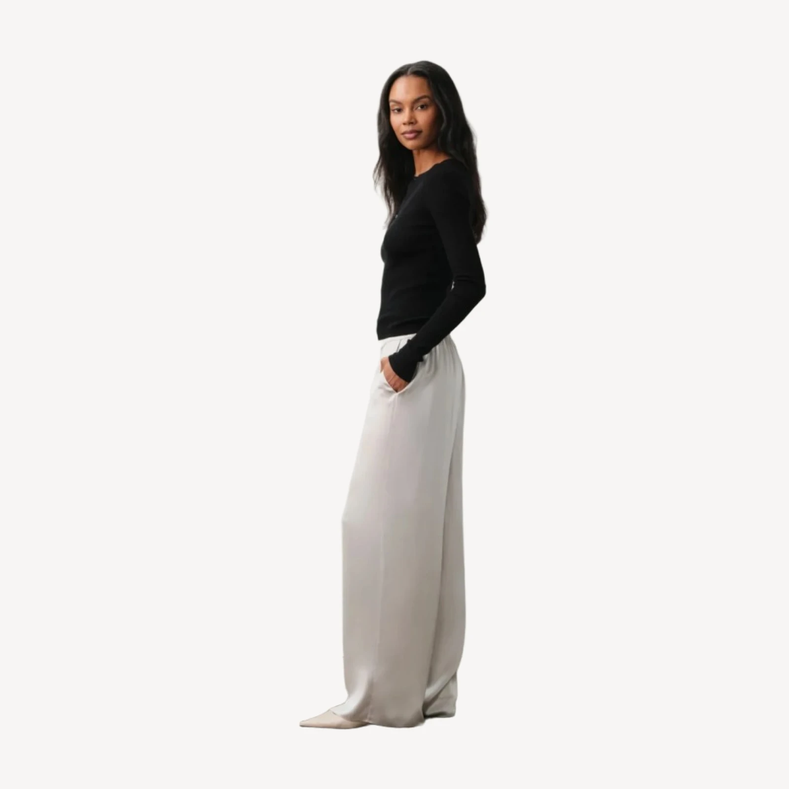 MARLOWE CASHMERE HENLEY - BLACK