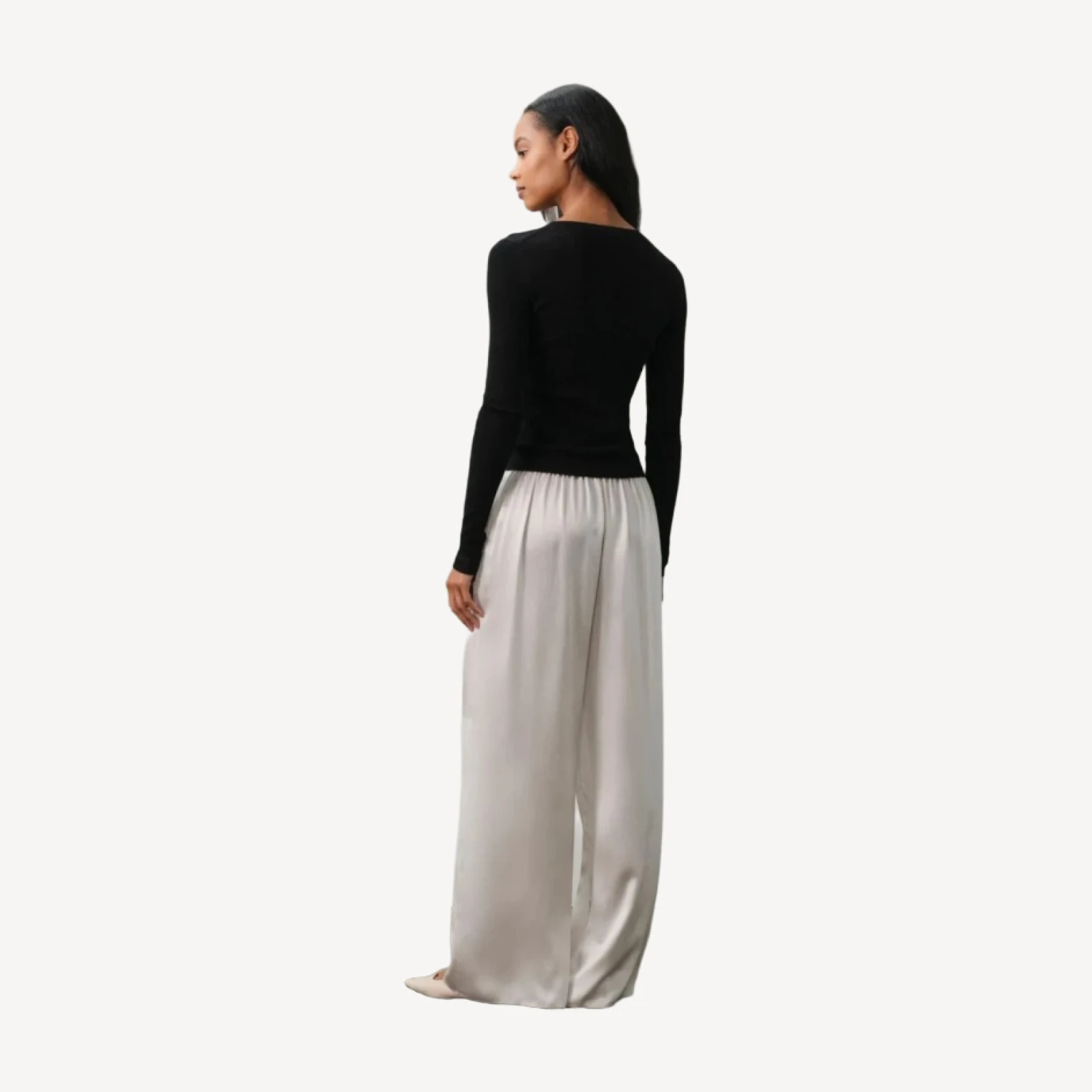 MARLOWE CASHMERE HENLEY - BLACK