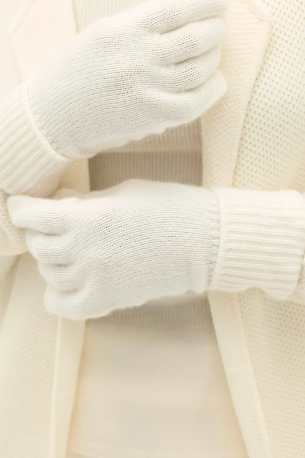 ADLEY CASHMERE GLOVES - ECRU