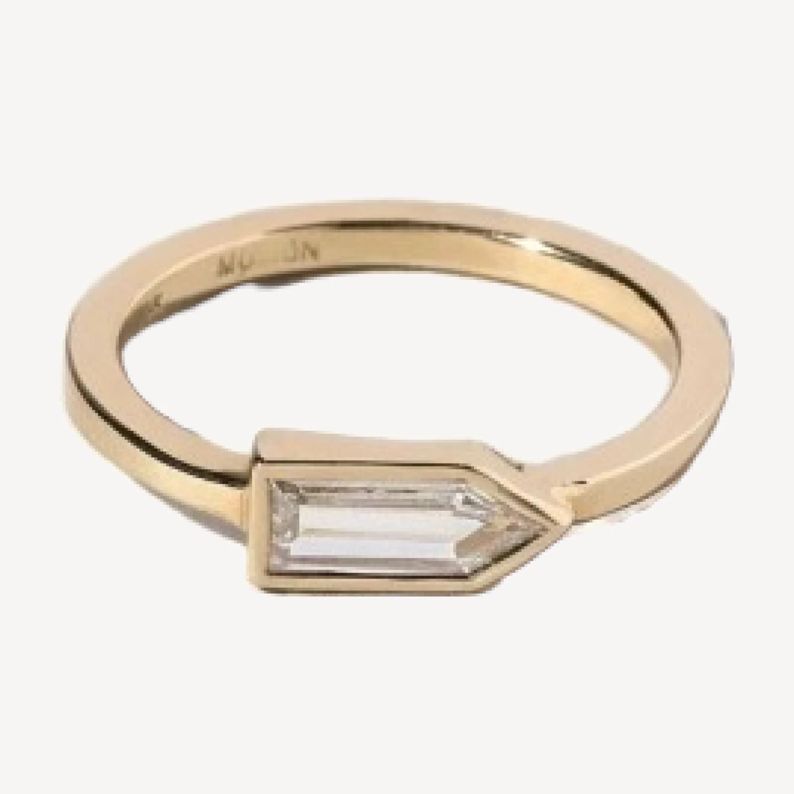 Bullet Cut Diamond Ring