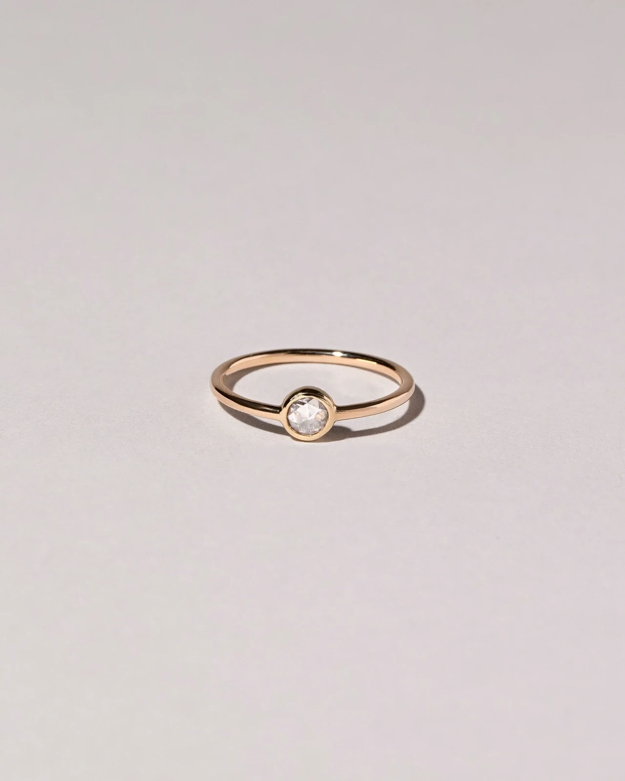 Rose Cut Purple Diamond Ring