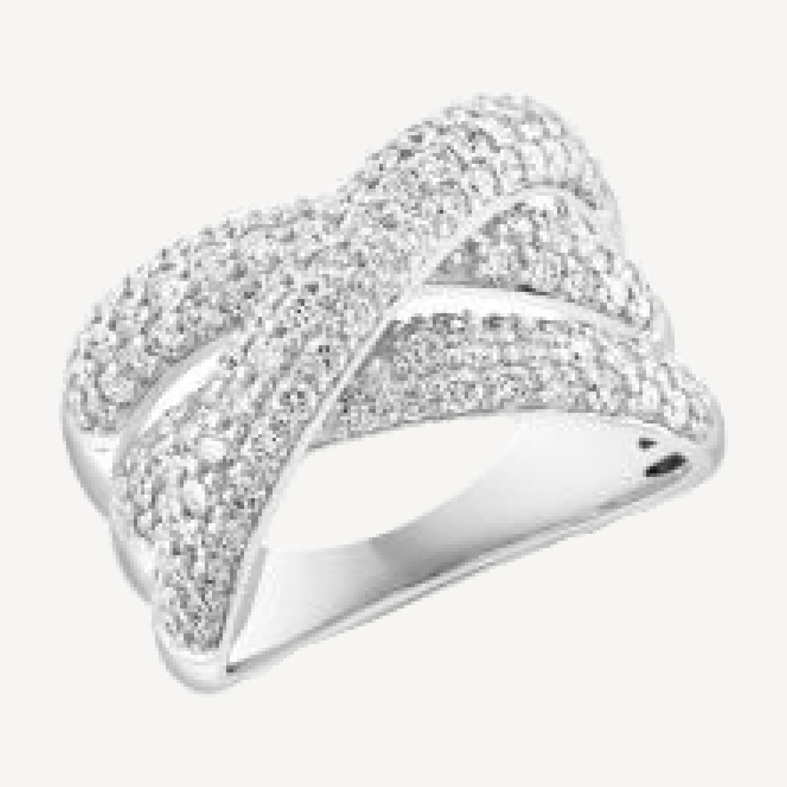 Bloomingdale's Fine Collection Diamond Crossover Ring in 14K White Gold, 1.70 tcw