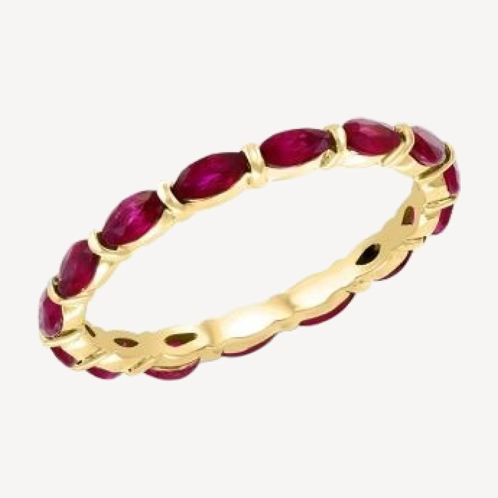 Bloomingdale's Fine Collection Ruby Eternity Band in 14K Yellow Gold