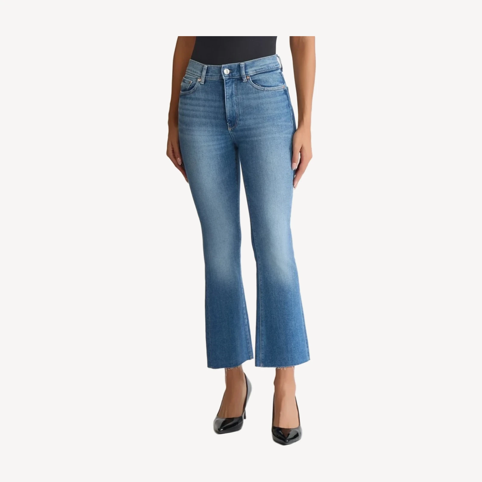 Bridget High-Rise Cropped Bootcut Jeans, Island Park Wash