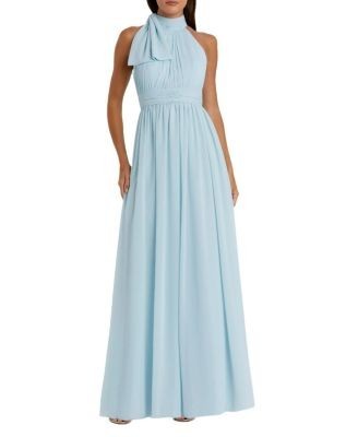 Mac Duggal High Neck Chiffon Gown