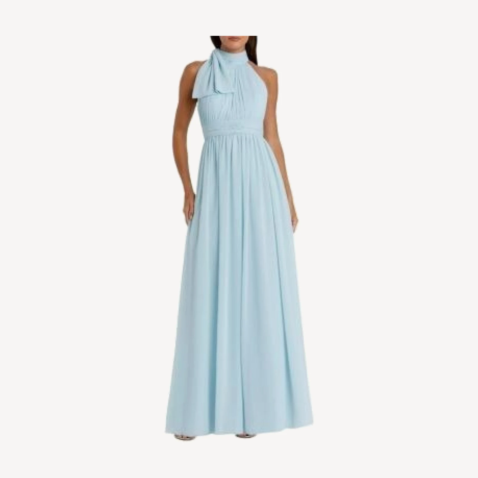 Mac Duggal High Neck Chiffon Gown