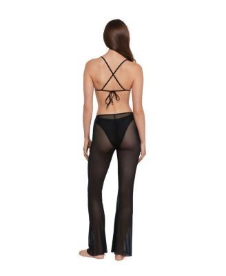 Steve Madden Mesh Adjustable Flare Pants Cover Up, photo 3