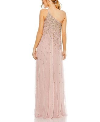 Mac Duggal One Shoulder Embellished Trapeze A Line Gown