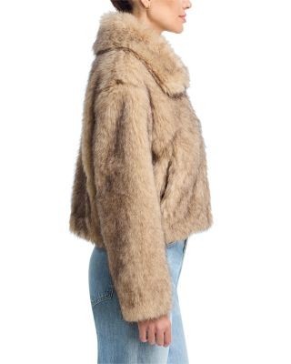 Aqua Faux Fur Coat - Exclusive, photo 4