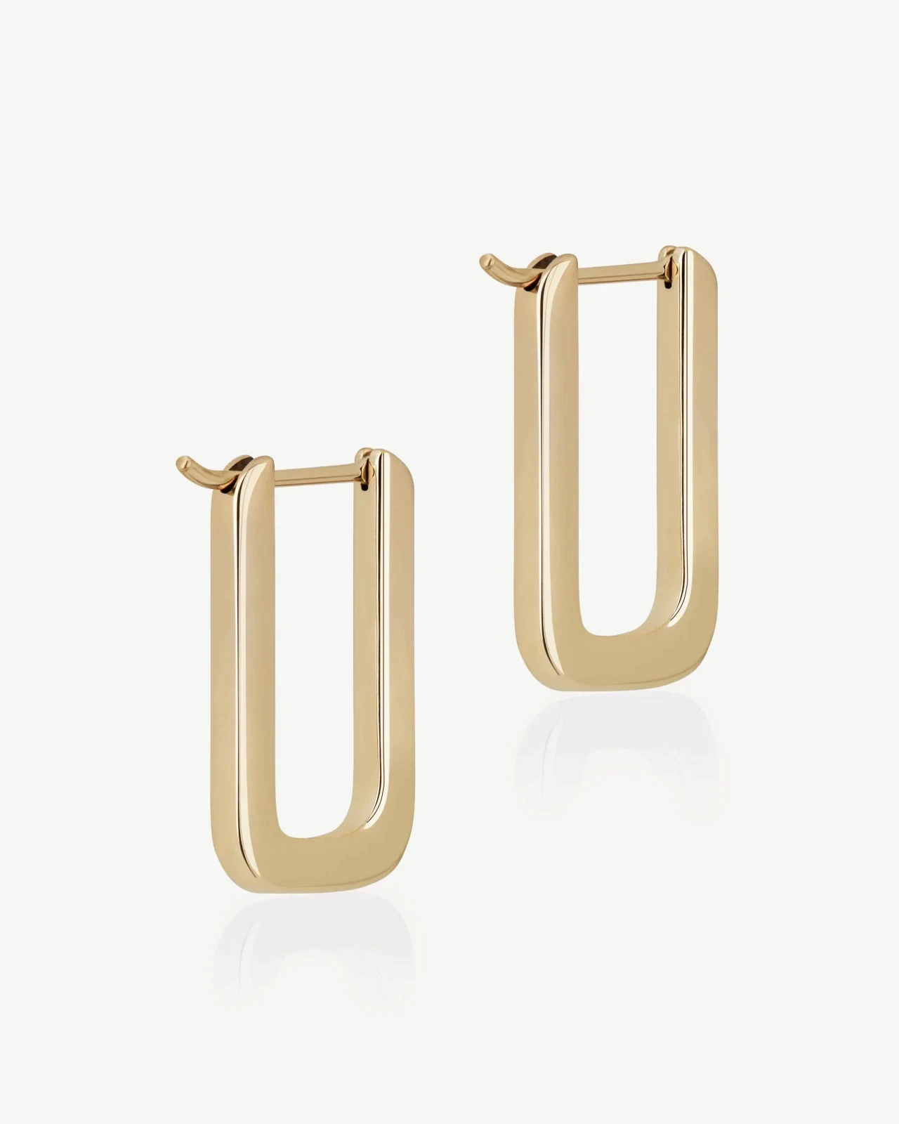 Rectangular Hoop - 22 Carat Gold Gilded, photo 7
