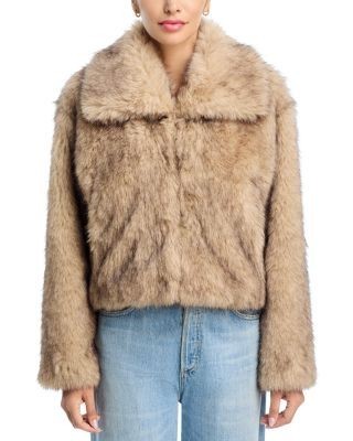 Aqua Faux Fur Coat - Exclusive, photo 6