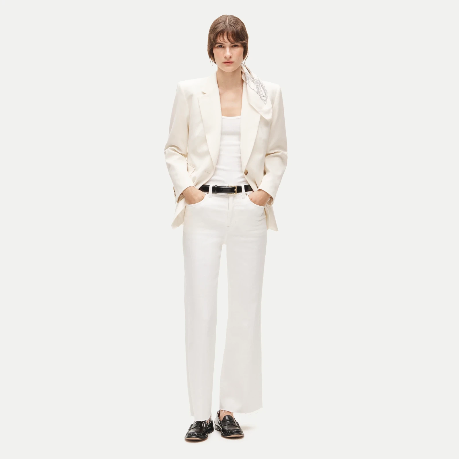 Charley kickout cropped jean in super-stretch