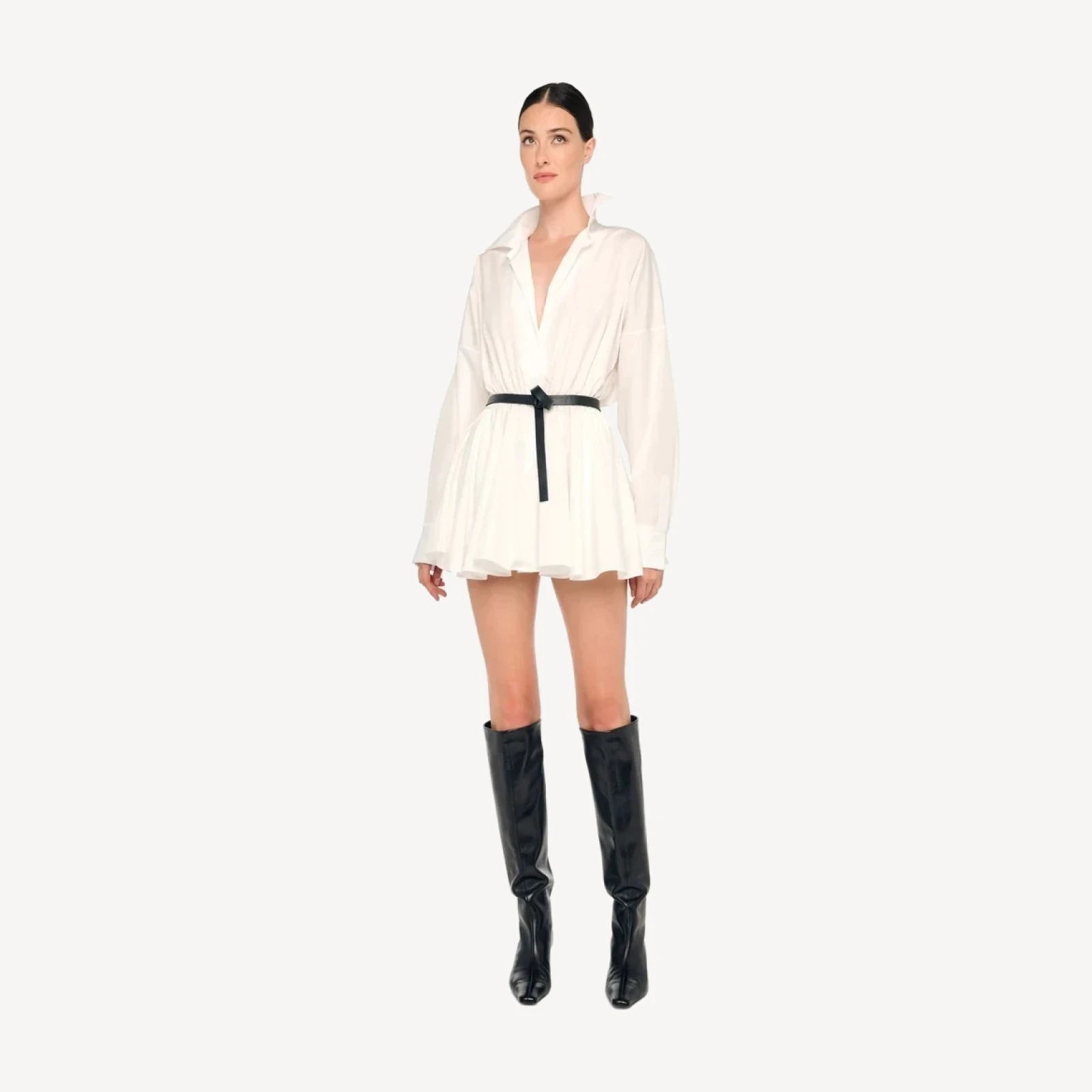 OVERSIZED NK FLARED MINI DRESS