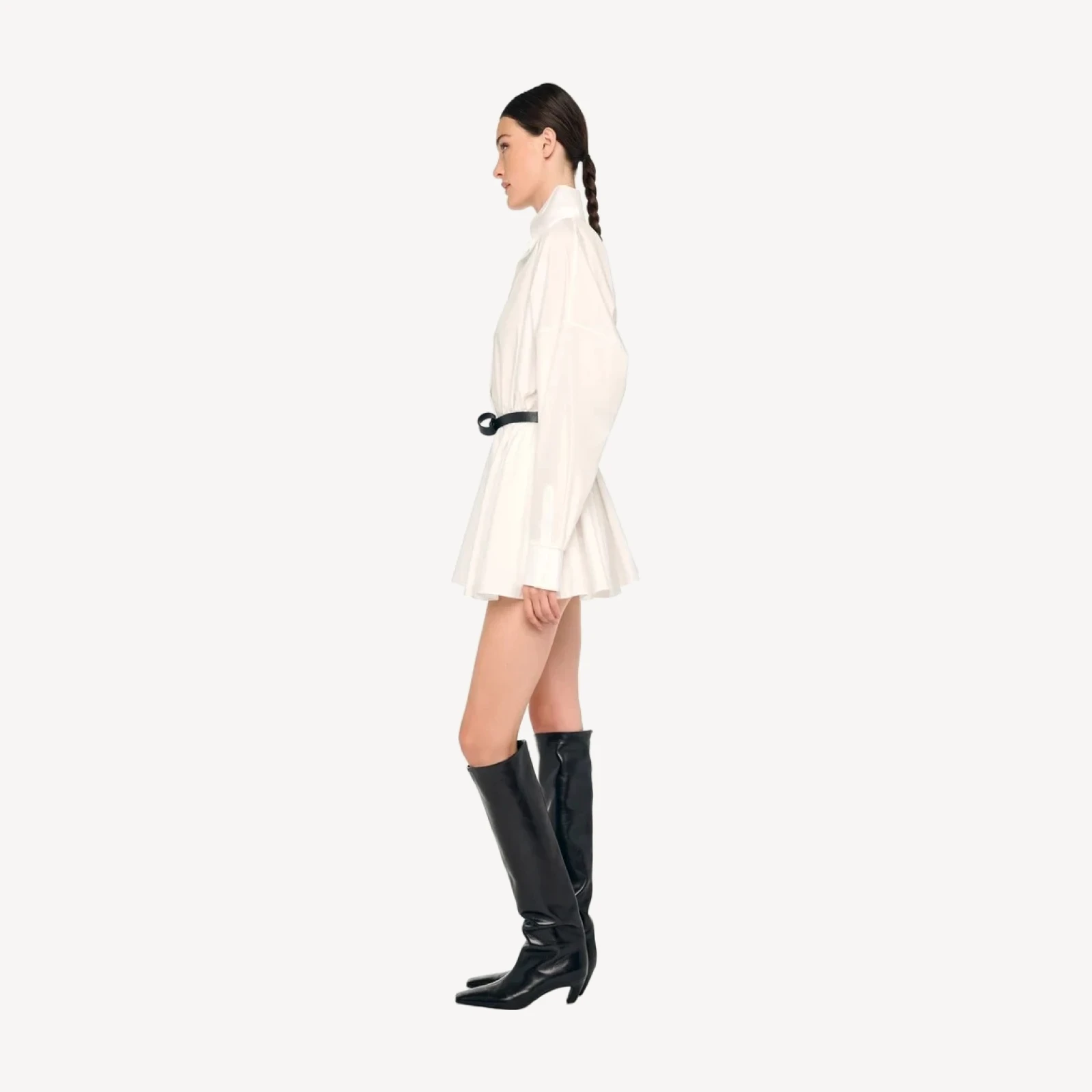 OVERSIZED NK FLARED MINI DRESS
