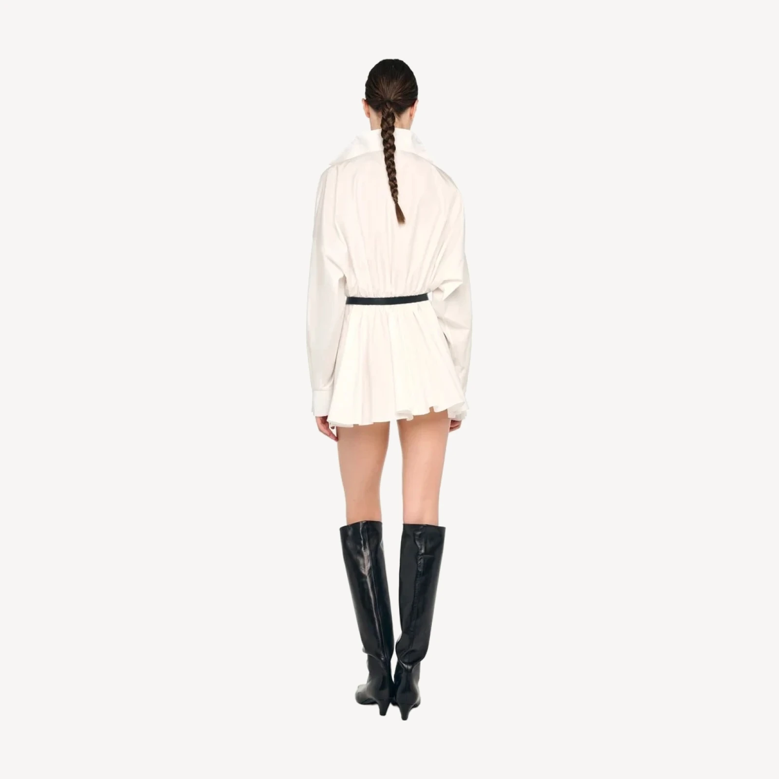 OVERSIZED NK FLARED MINI DRESS
