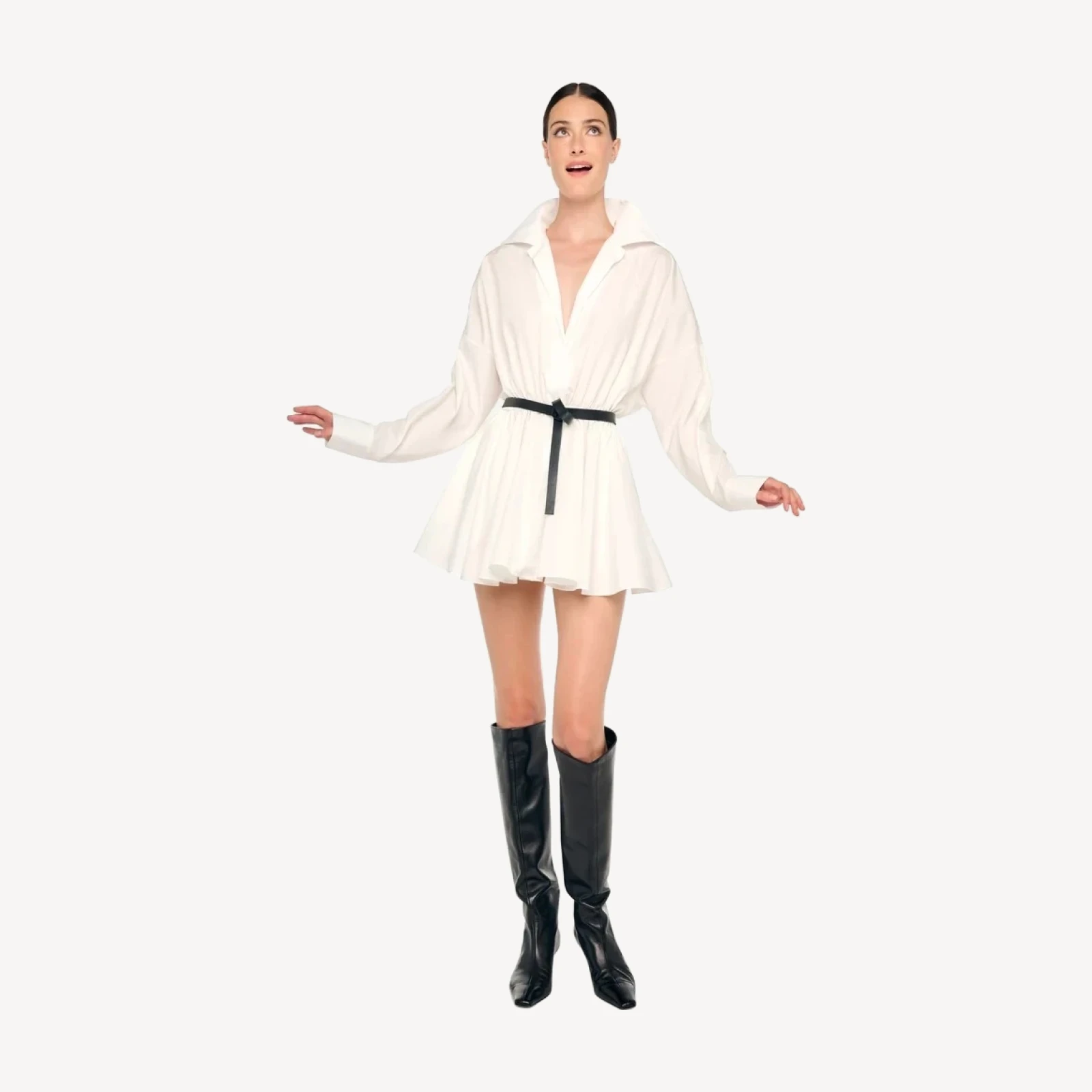 OVERSIZED NK FLARED MINI DRESS