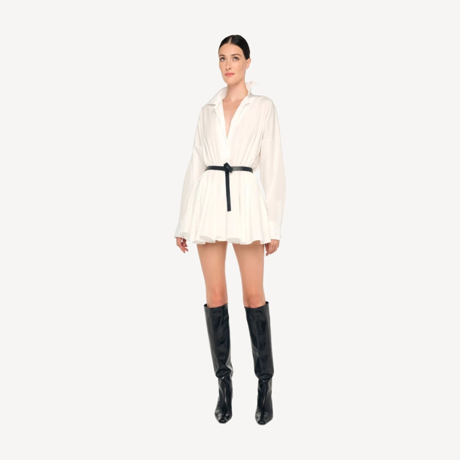 OVERSIZED NK FLARED MINI DRESS