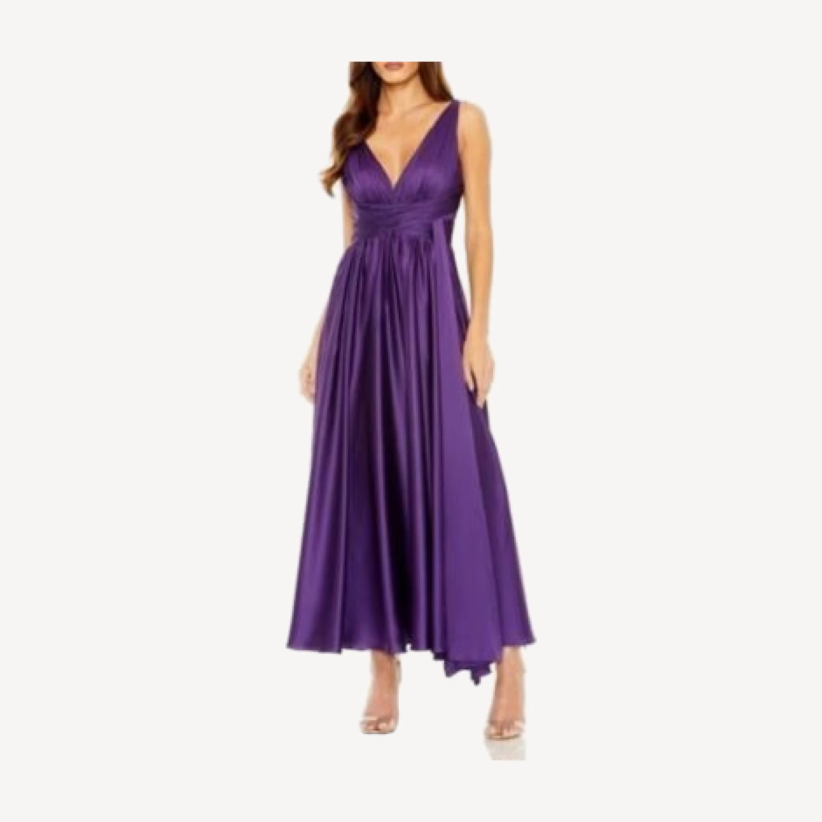 Mac Duggal Ruched Top Women's Halter Gown