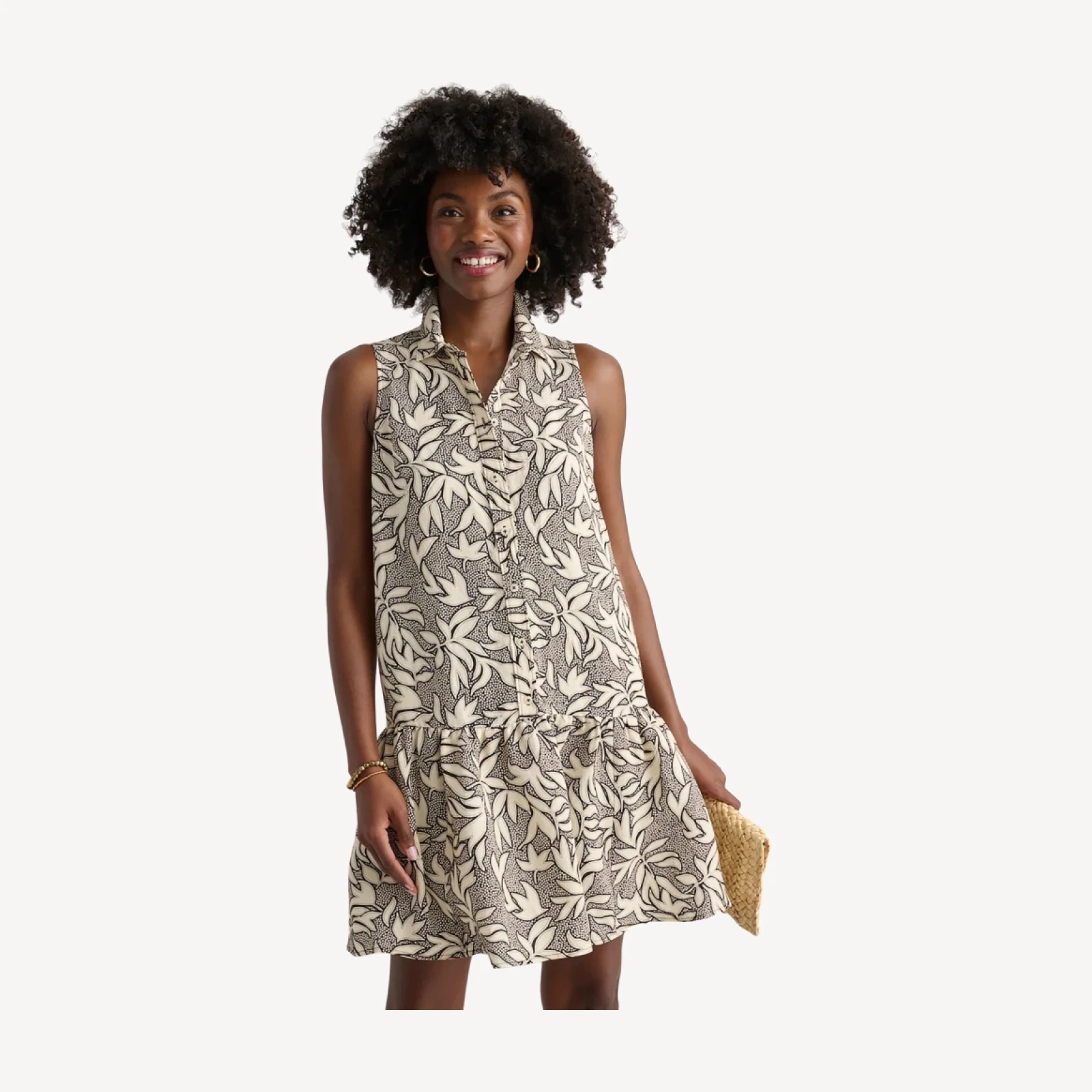 Linen Blend Sleeveless Amara Dress