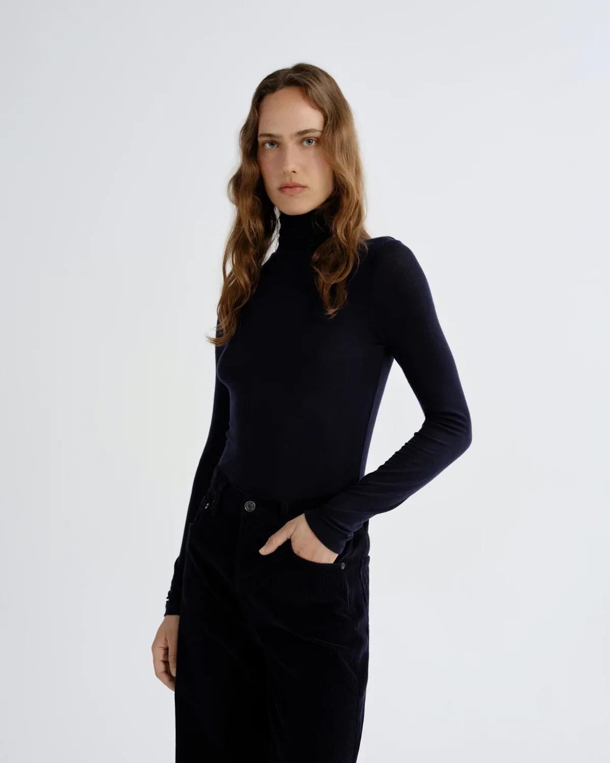 Pascale Turtleneck in Navy