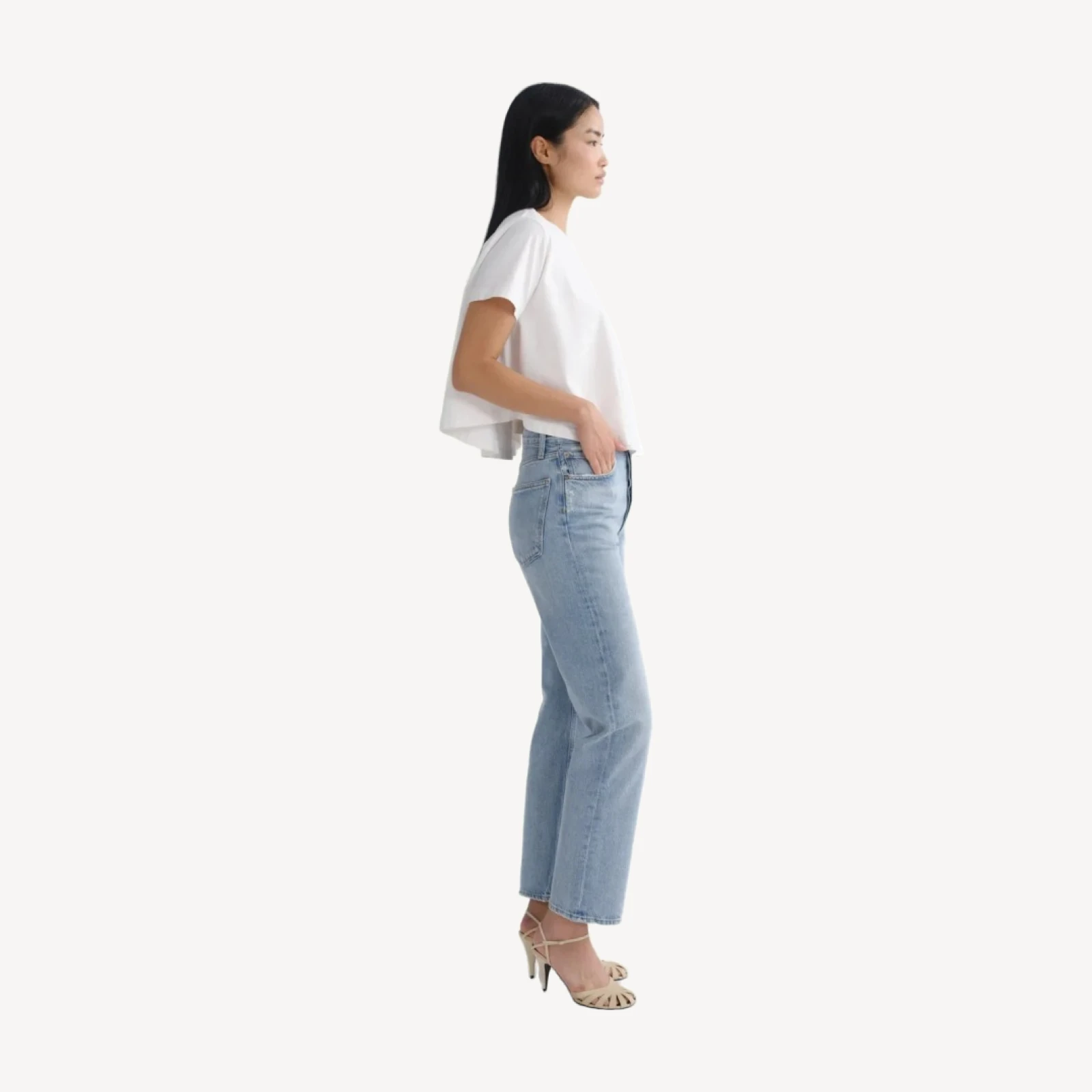 90's Pinch Waist High Rise Straight (Weightless) in Addition