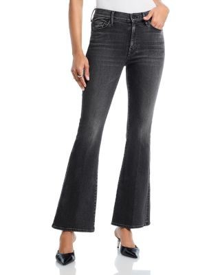 Mother The Weekender Mid Rise Flare Jeans in Can You Call My Phone