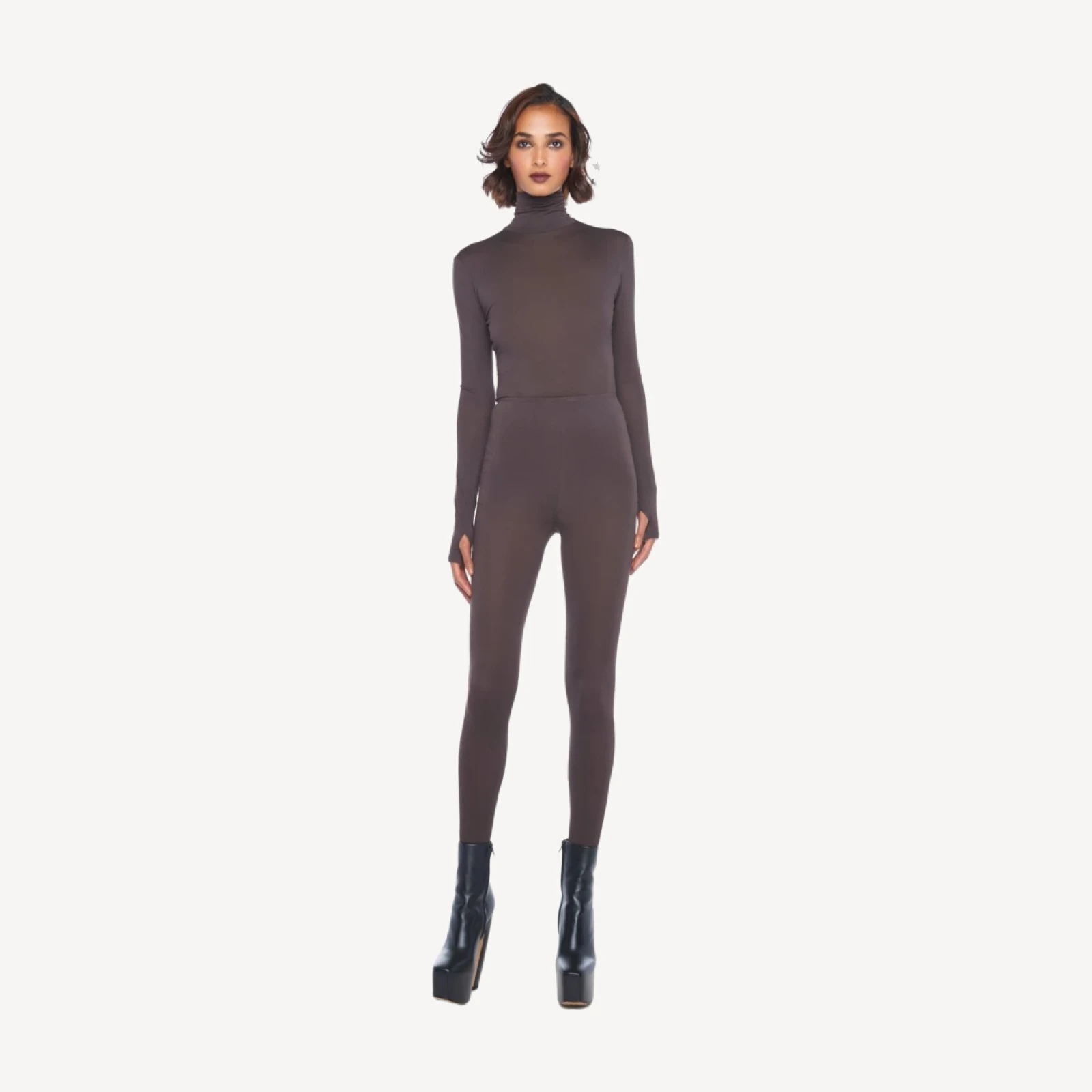 SLIM FIT LONG SLEEVE TURTLE TOP