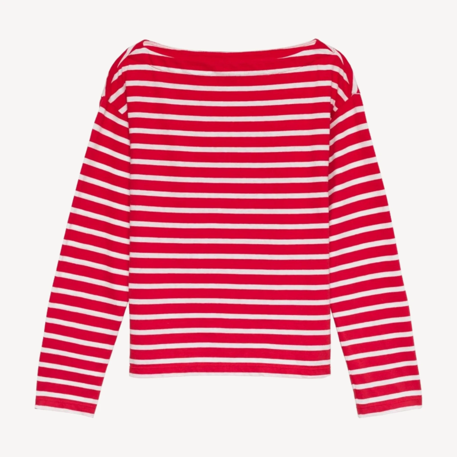 IRENE TEE -- ROUGE BRETON STRIPE