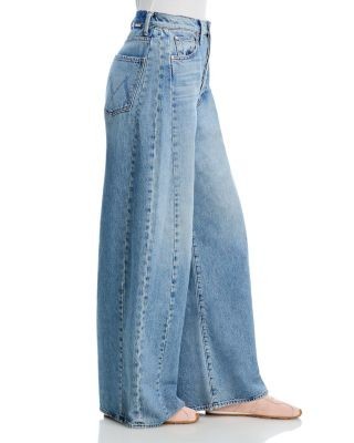 Mother The Pipe Dream Button Sneak High Rise Jeans in Leap At The Chance