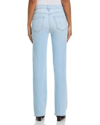 Mother The Kick It Mid Rise Straight Jeans in Melt in Your Mouth