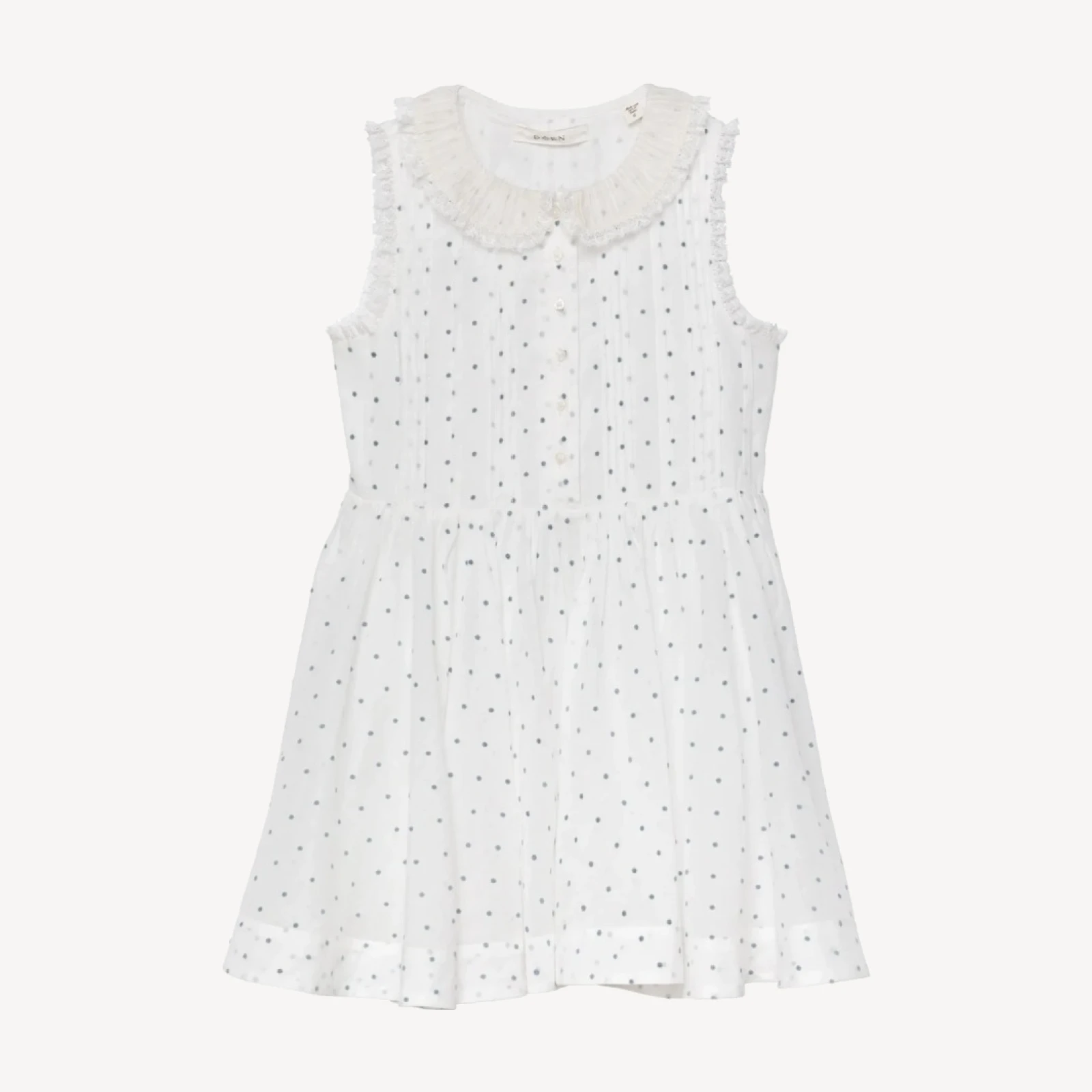 ELLY DRESS -- SALT FLOCK DOT