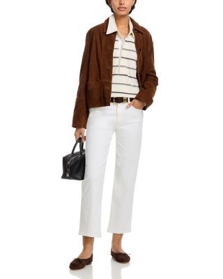 Mother The Newbie Mid Rise Straight Ankle Jeans in Fairest of them all