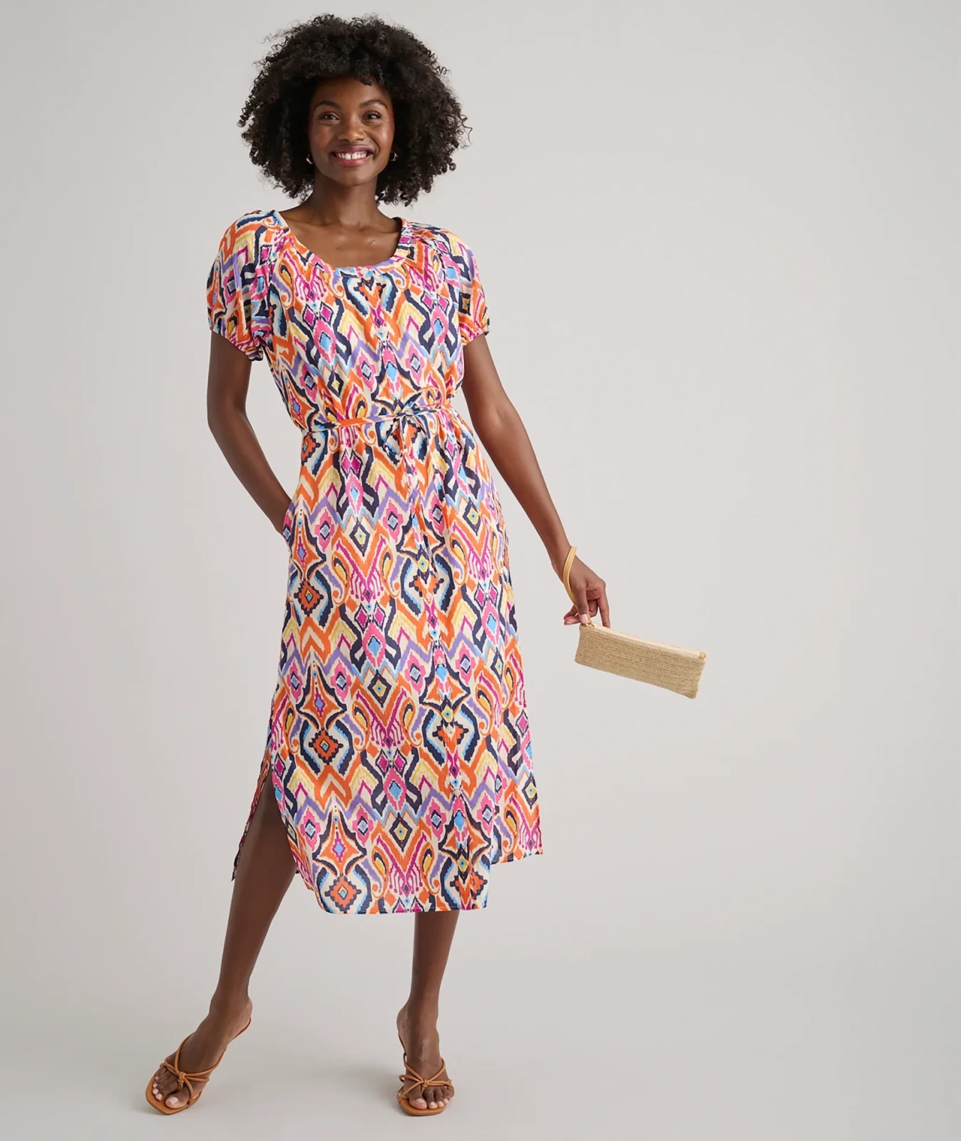 Cotton Marguerite Midi Dress