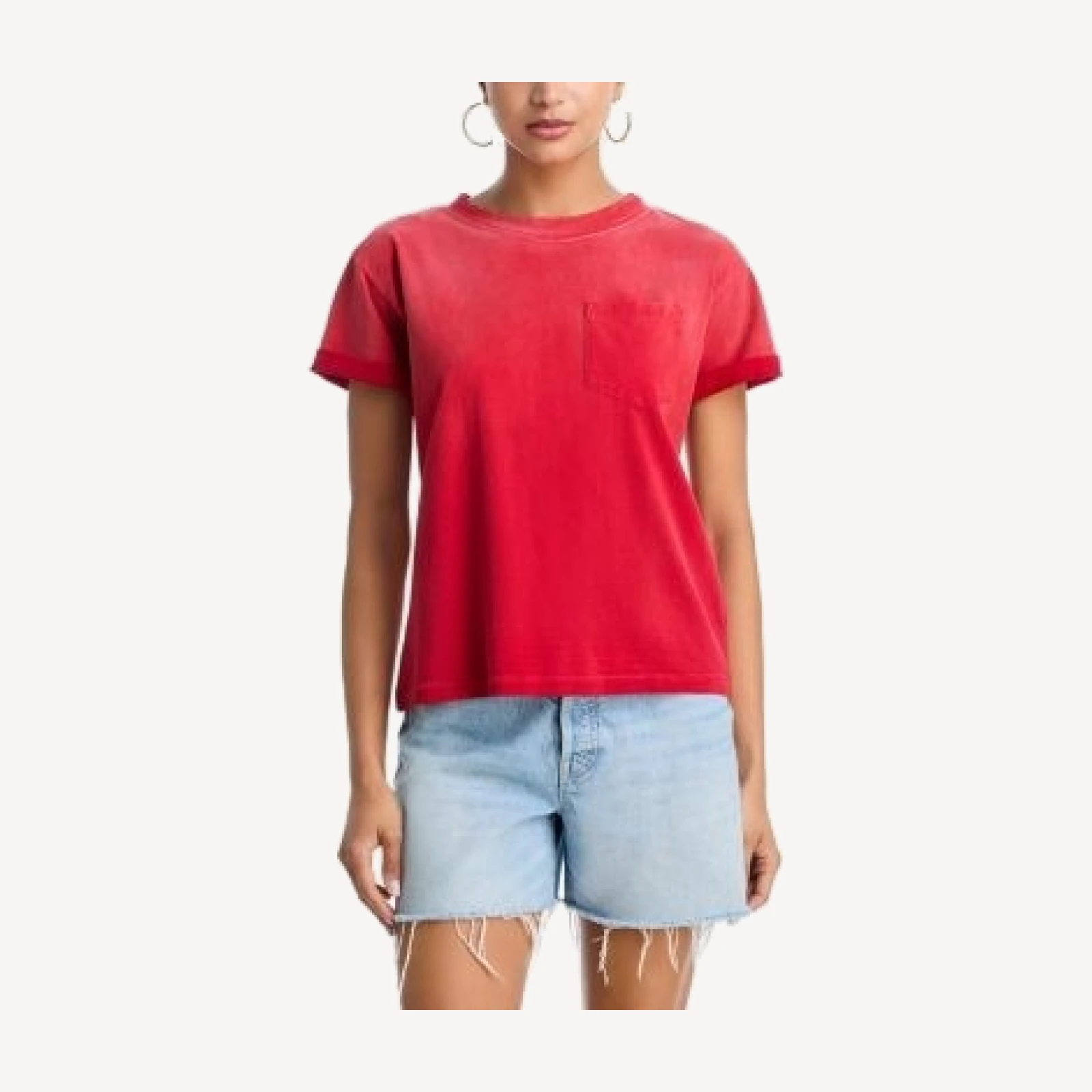 Mother The Cuffed Pocket Sinful Tee