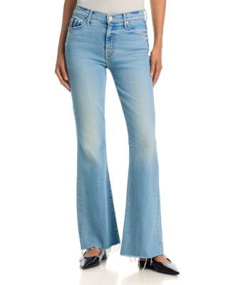Mother The Weekender Mid Rise Flared Jeans in Wish Upon a Star