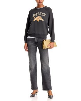 Mother The Concert Studded Graphic Sweatshirt