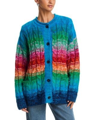 Mother The Biggie Cardigan Cableknit Sweater