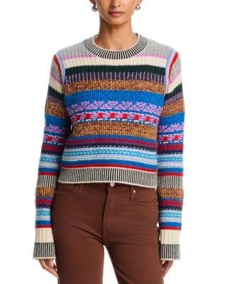 Mother The Extra Crop Long Sleeve Sweater