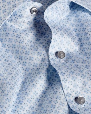 David Donahue Neat Print Sport Shirt