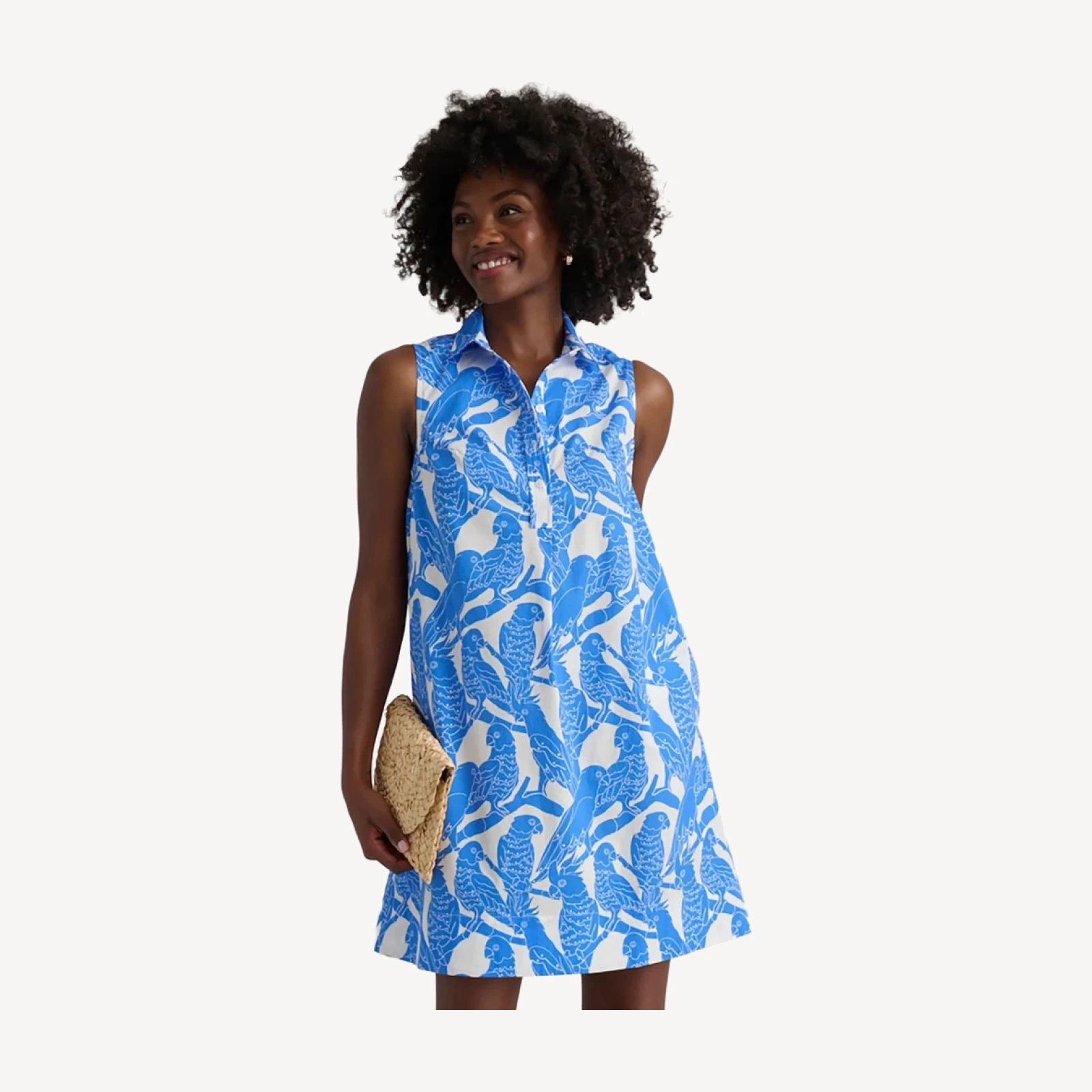 Stretch Cotton Printed Jordan Dress