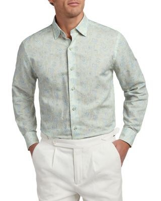 David Donahue Paisley Print Shirt